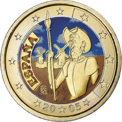 Spagna, 
            
               2 Euro, 
            
               Don Quixote