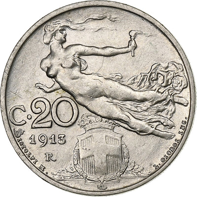 Italia, 
            
               Vittorio Emanuele III, 
            
               20 Centesimi