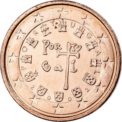 Portogallo, 
            
               2 Centimes, 
            
               2002