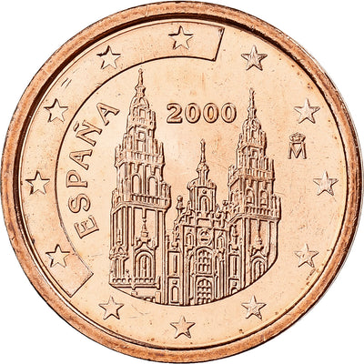 Spagna, 
            
               2 Centimes, 
            
               Burgos cathedral