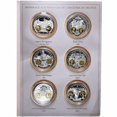 Francia, 
            
               Set 3x10 Euro + 6 Medal, 
            
               Mixed Dates