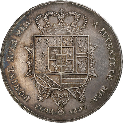 Kingdom of Etruria, 
            
               Charles Louis, 
            
               10 Lire