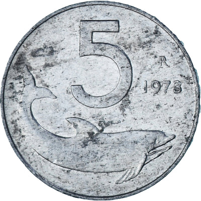 Italia, 
            
               5 Lire, 
            
               1973