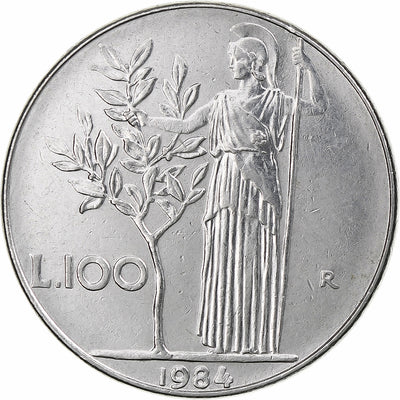 Italia, 
            
               100 Lire, 
            
               1984