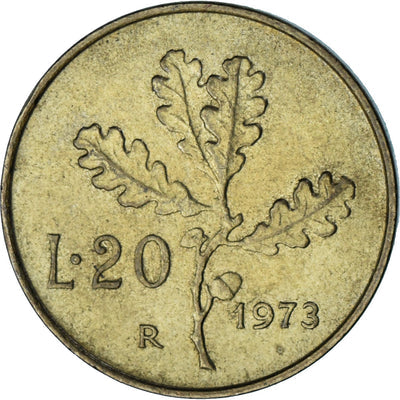 Italia, 
            
               20 Lire, 
            
               1973