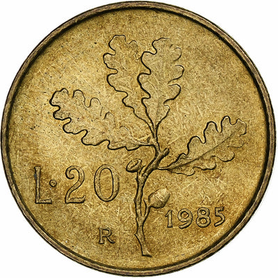 Italia, 
            
               20 Lire, 
            
               1985