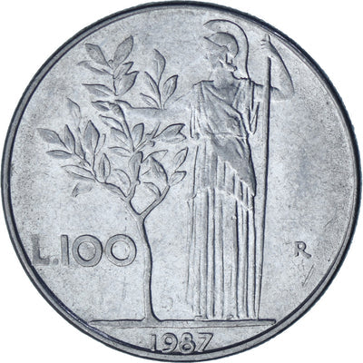 Italia, 
            
               100 Lire, 
            
               1987