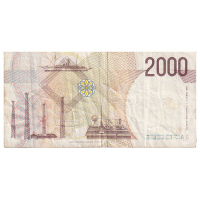 Italia, 
            
               2000 Lire, 
            
               1990