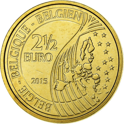 Belgio, 
            
               2-1/2 Euro, 
            
               Bataille de Waterloo