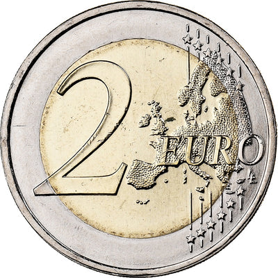 Portogallo, 
            
               2 Euro, 
            
               Colourized