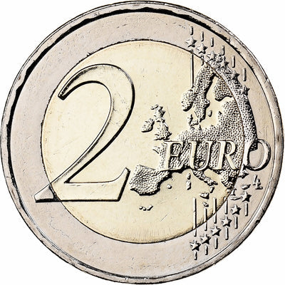 Grecia, 
            
               2 Euro, 
            
               Colourized