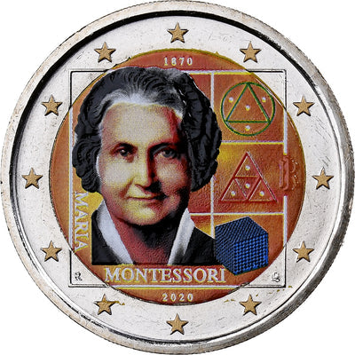 Italia, 
            
               2 Euro, 
            
               Montessori