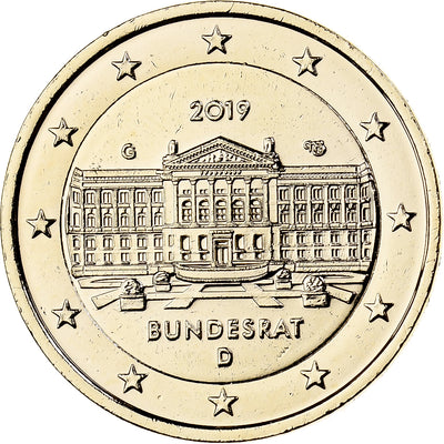 Germania, 
            
               2 Euro, 
            
               Fantaisy coinage .Dorée