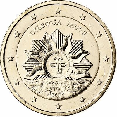 Lettonia, 
            
               2 Euro, 
            
               Fantaisy coinage .Dorée