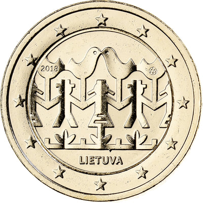 Lituania, 
            
               2 Euro, 
            
               Fantaisy coinage .Dorée