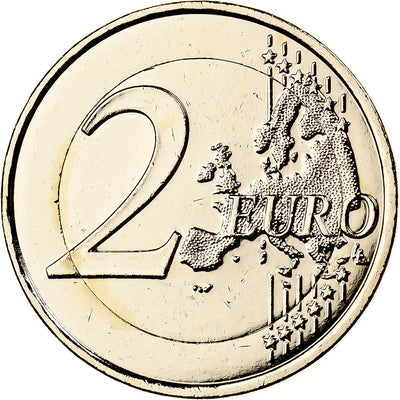 Francia, 
            
               2 Euro, 
            
               Chute du mur de Berlin