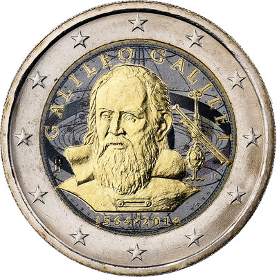 Italia, 
            
               2 Euro, 
            
               Galileo Galilei