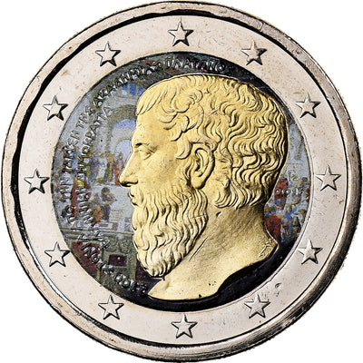 Grecia, 
            
               2 Euro, 
            
               Platon