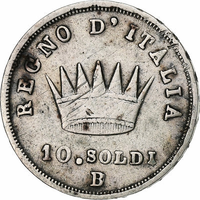 Kingdom of Italy, 
            
               Napoleon I, 
            
               10 Soldi