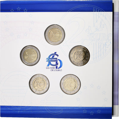 Unione Europea, 
            
               Euro set 20 x 2€ + token, 
            
               10 ANS DE L'EURO