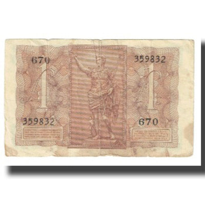 Banconote, 
            
               Italia, 
            
               1 Lira