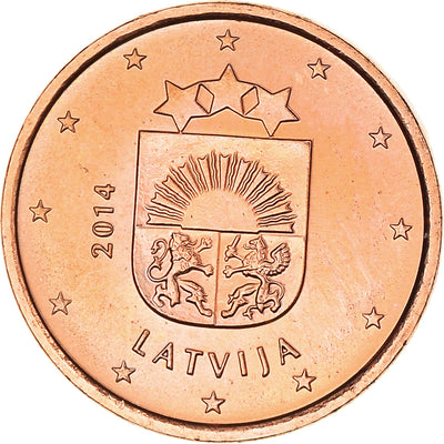 Lettonia, 
            
               Euro Cent, 
            
               2014