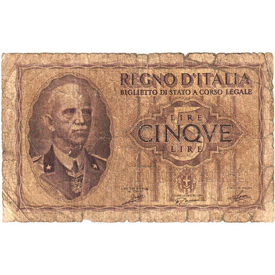 Italia, 
            
               5 Lire, 
            
               KM:28