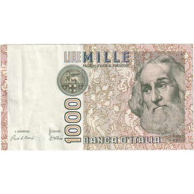 Italia, 
            
               1000 Lire, 
            
               1982-1983