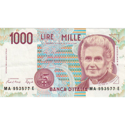 Italia, 
            
               1000 Lire, 
            
               1990-1994