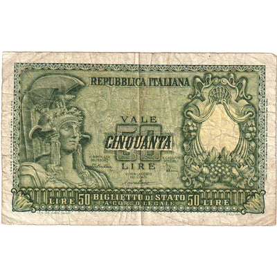 Italia, 
            
               50 Lire, 
            
               1951-12-31