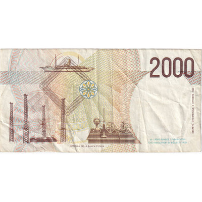 Italia, 
            
               2000 Lire, 
            
               Undated (1990-92)