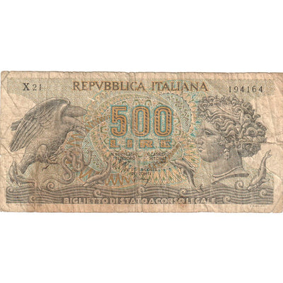 Italia, 
            
               500 Lire, 
            
               1966-06-20