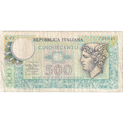 Banconote, 
            
               Italia, 
            
               500 Lire