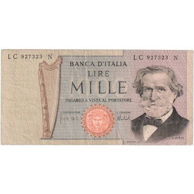 Italia, 
            
               1000 Lire, 
            
               1969-1981