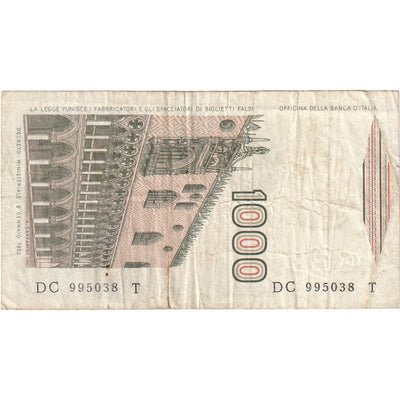 Italia, 
            
               1000 Lire, 
            
               1982-01-06