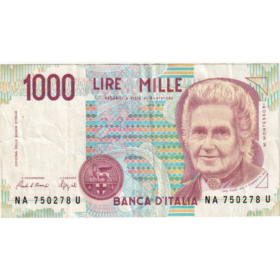 Italia, 
            
               1000 Lire, 
            
               1990-10-03