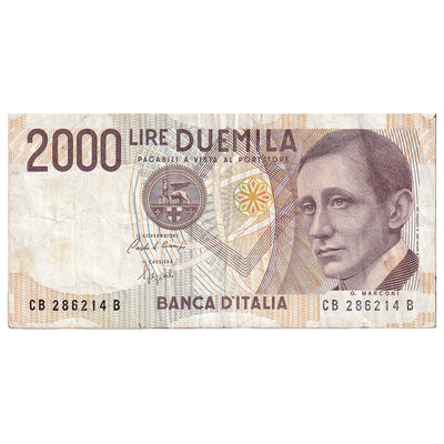 Italia, 
            
               2000 Lire, 
            
               1990-10-03