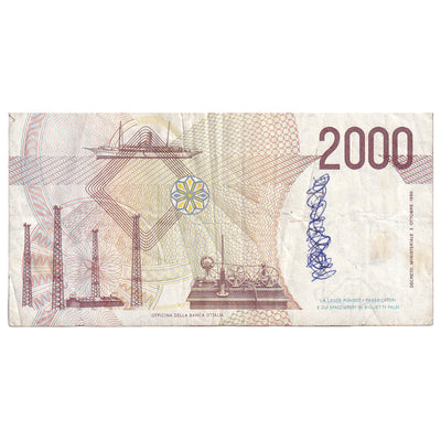 Italia, 
            
               2000 Lire, 
            
               1990-10-03