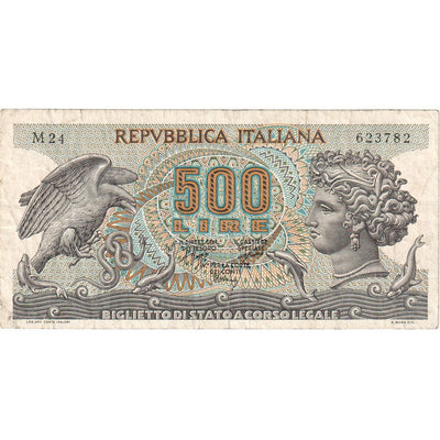 Italia, 
            
               500 Lire, 
            
               1970