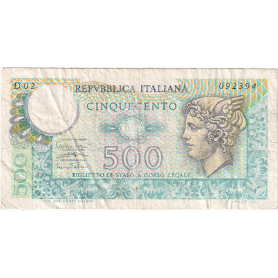 Italia, 
            
               500 Lire, 
            
               1974