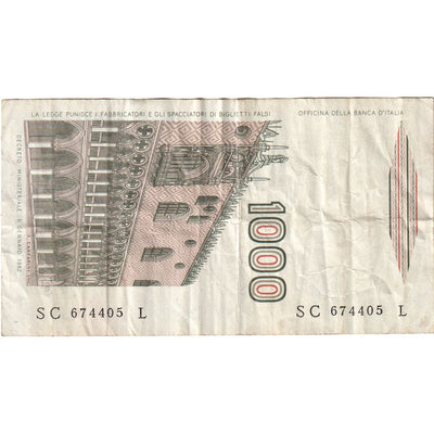 Italia, 
            
               1000 Lire, 
            
               1982-03-16