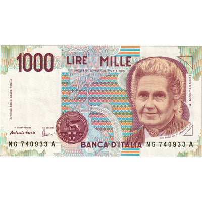 Italia, 
            
               1000 Lire, 
            
               SPL-