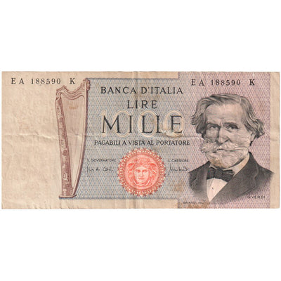 Italia, 
            
               1000 Lire, 
            
               1969-02-26