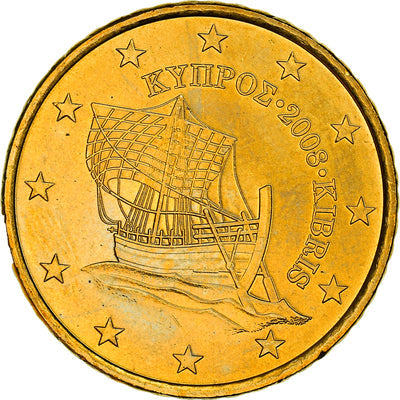 Cipro, 
            
               50 Euro Cent, 
            
               Kyrenia ship