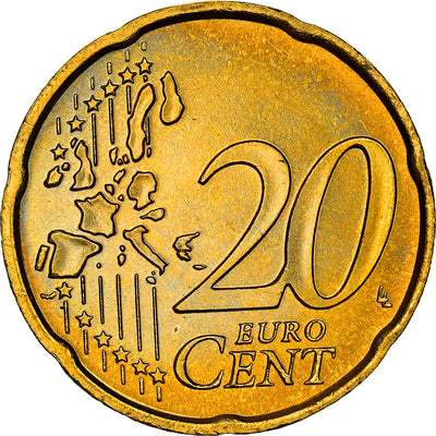 Italia, 
            
               20 Euro Cent, 
            
               Boccioni's sculpture