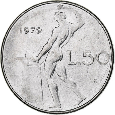 Italia, 
            
               50 Lire, 
            
               1979