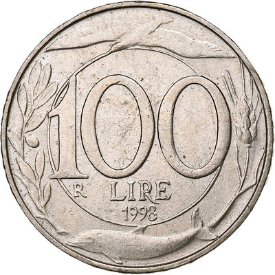 Italia, 
            
               100 Lire, 
            
               1998