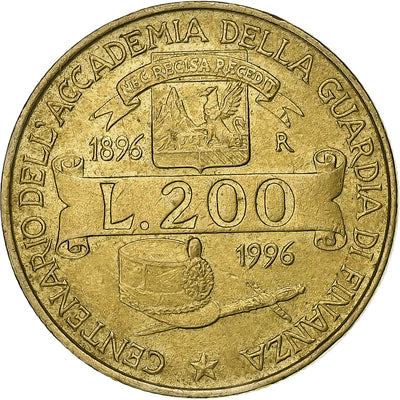 Italia, 
            
               200 Lire, 
            
               1996