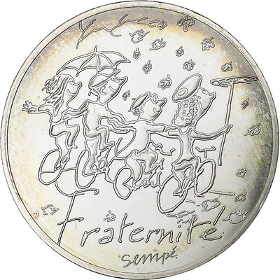 Francia, 
            
               10 Euro, 
            
               Sempé - Automne - Fraternité