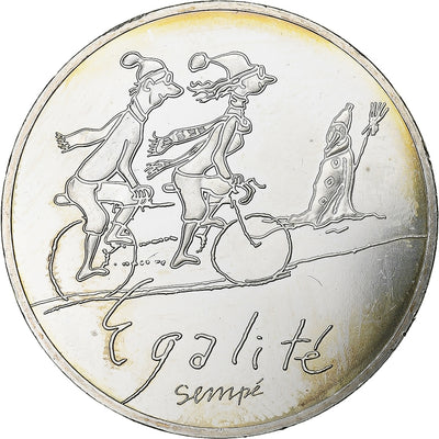 Francia, 
            
               10 Euro, 
            
               Sempé - Hiver - Égalité